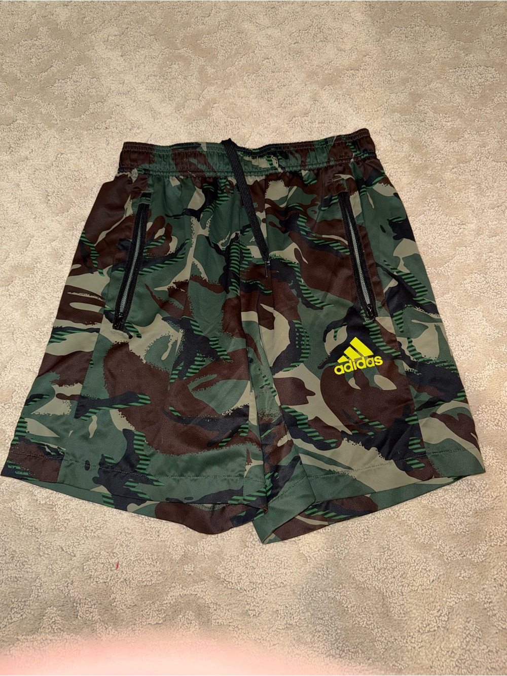 adidas Men's Camo Training Shorts in Green and Brown